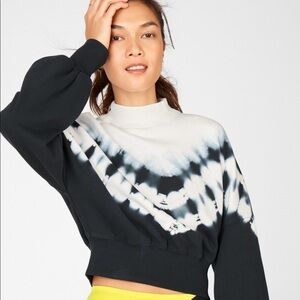 NWT Fabletics Olivia Mock Neck tie dye sweatshirt